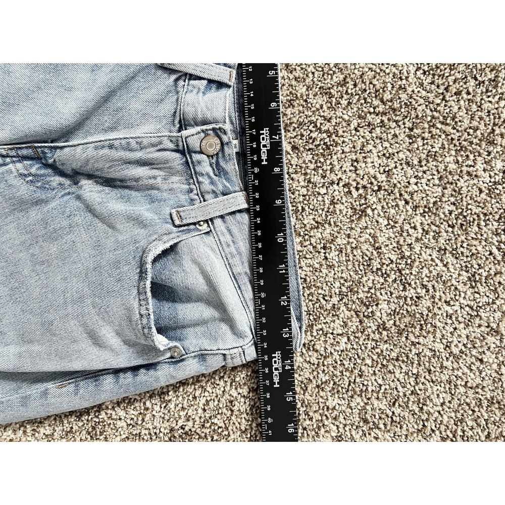 Pistola Presley High Rise Relaxed Roller Jeans Size 6 Light Wash Distressed - Picture 6 of 10